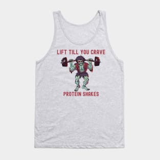 Protein shakes Zombie Apocalypse deadlift zombie gym motivation Tank Top